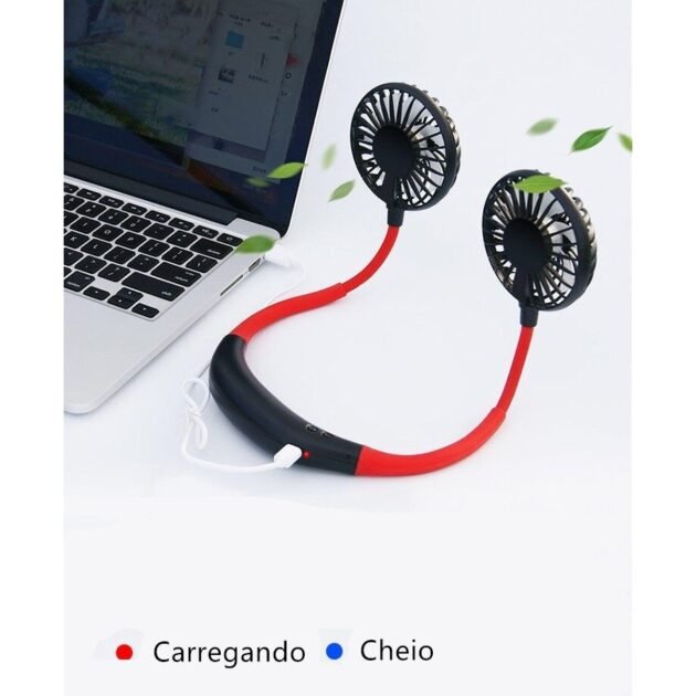 Mini Ventilador de Pescoço Usb Portátil