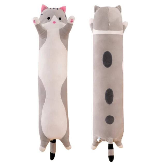 Gato Salsichinha Fofo de Pelúcia
