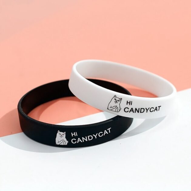 Pulseira Hi Candy Cat de Gatinho de Silicone