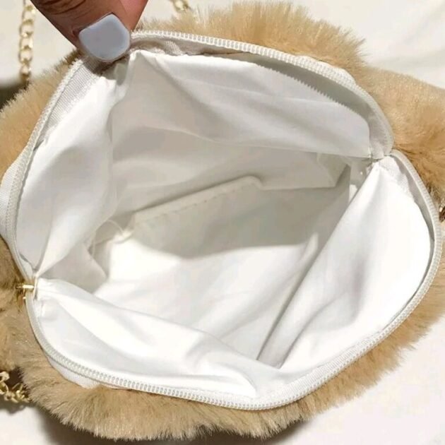 Bolsa Pata do Gatinho Fofo Cat Paw Luxo De Pelúcia Com Alça - Imagem 8