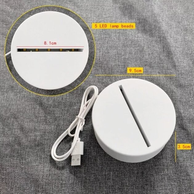 Quadro Luminária LED para Anotações com Calendário e Lembretes Transparente com Caneta e USB - Imagem 9