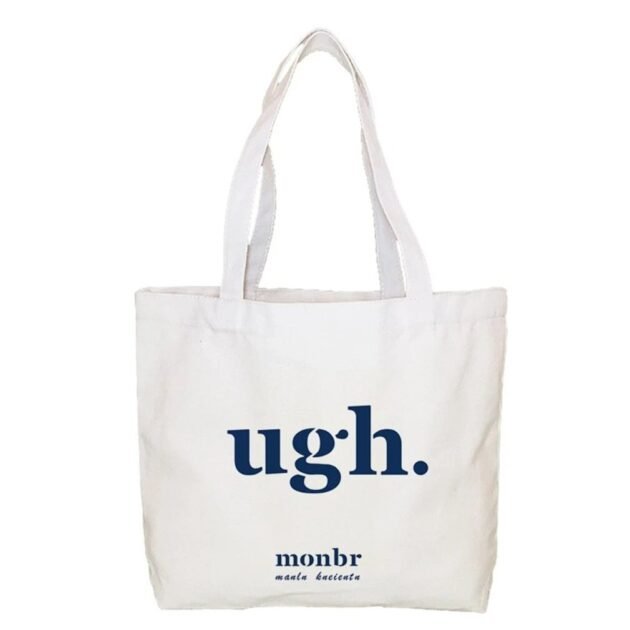 Bolsa de Compras de Lona UGH Tiracolo e Ombro com Zíper da Monbr - Imagem 5