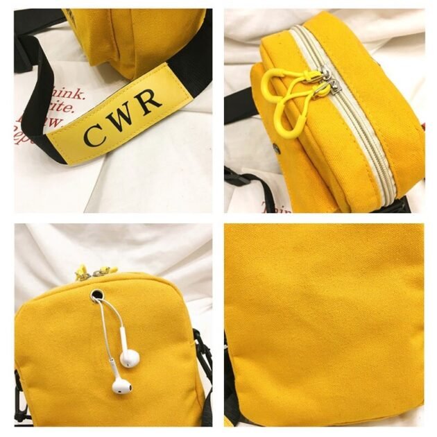 Bolsa de Ombro Shoulder Bag Streetwear Amarela
