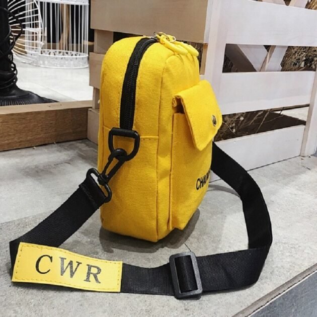 Bolsa de Ombro Shoulder Bag Streetwear Amarela