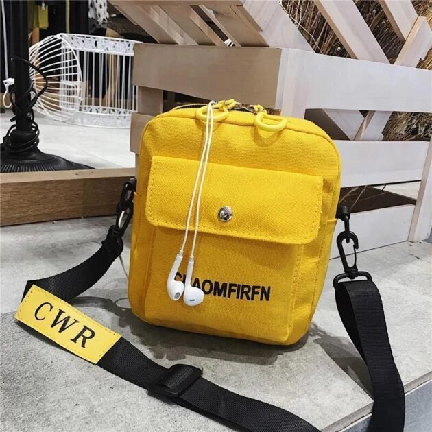 Bolsa de Ombro Shoulder Bag Streetwear Amarela