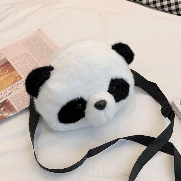 Bolsinha Urso Panda de Pelúcia