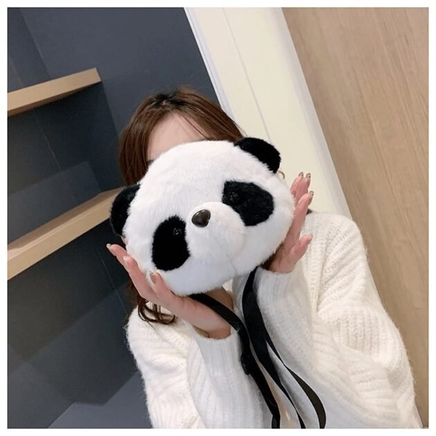 Bolsinha Urso Panda de Pelúcia