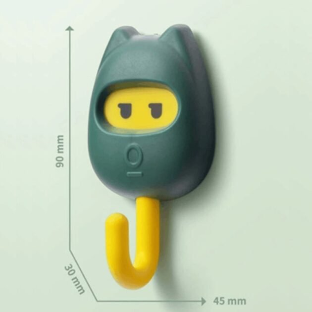 Gancho de Parede com Carinha de Gatinho