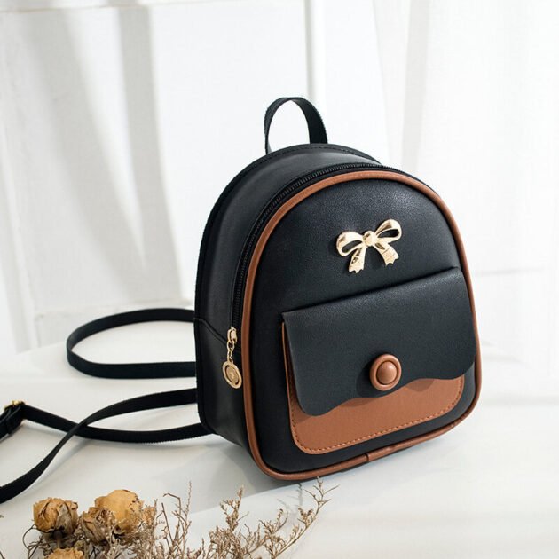 Mini Mochila Tipo Couro Kawaii Estilo Fofo