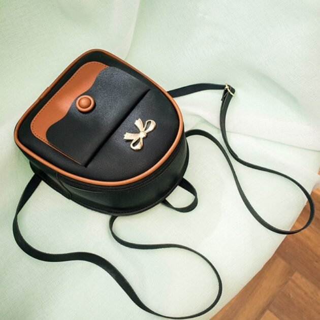 Mini Mochila Tipo Couro Kawaii Estilo Fofo