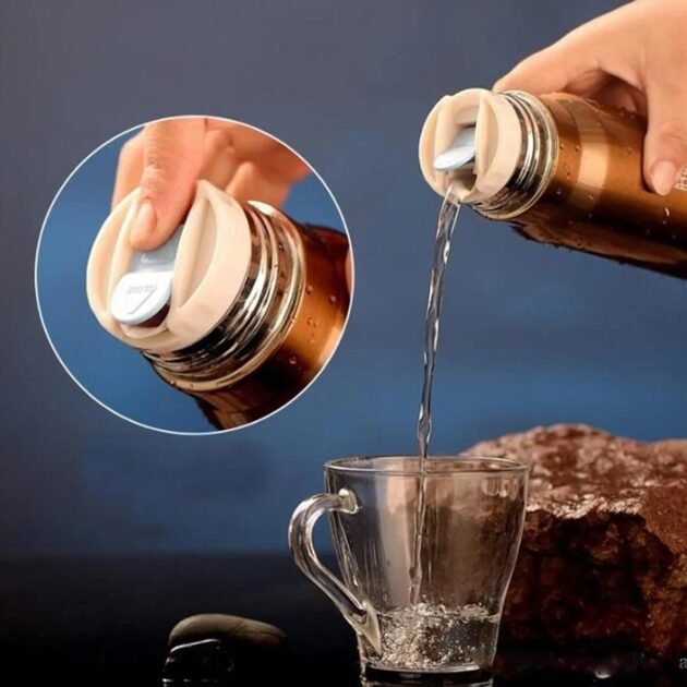 Garrafa Térmica de Luxo com Formato de Projetil Munição Bala