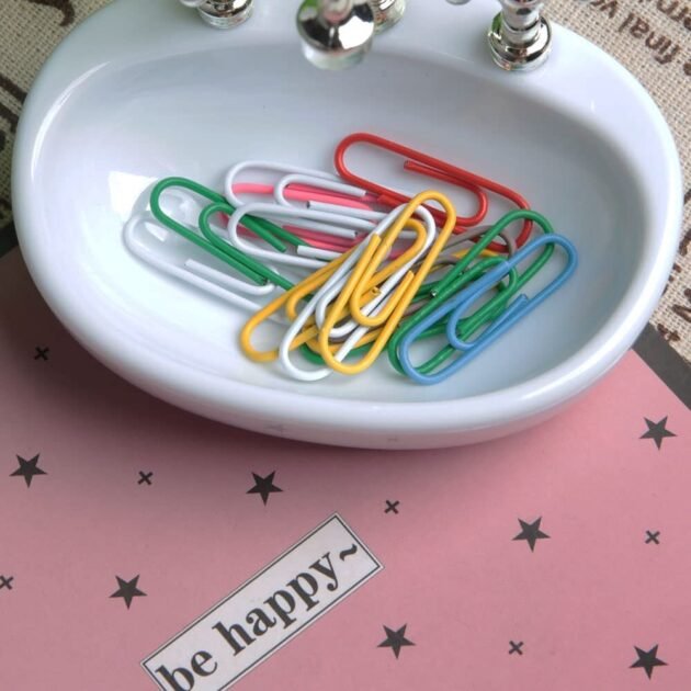 Porta Clips com Formato de Pia Estilo Fofo Kawaii Divertido e Criativo - Imagem 7