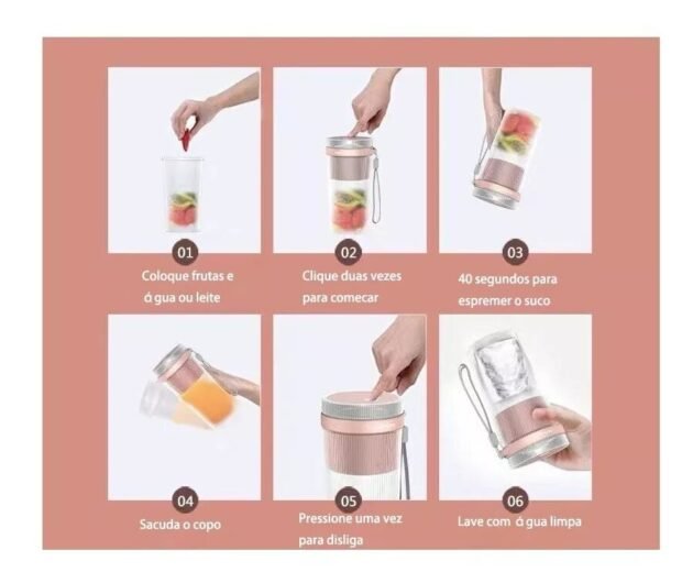 Copo Misturador Automático Mixer Juicer