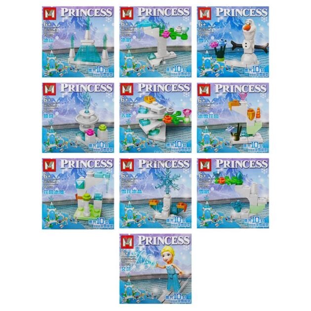 Blocos de Montar Frozen Castelo de Gelo Princesa Elsa