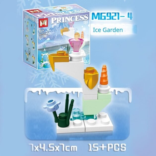 Blocos de Montar Frozen Castelo de Gelo Princesa Elsa