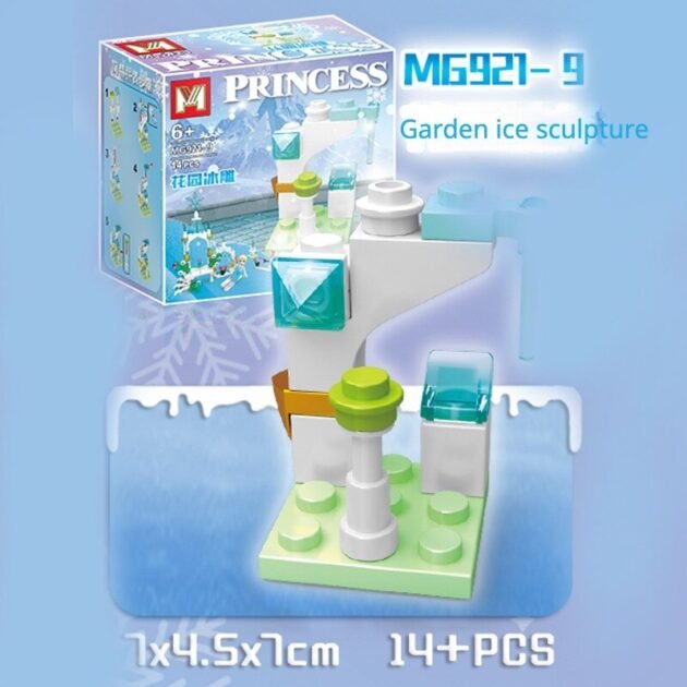 Blocos de Montar Frozen Castelo de Gelo Princesa Elsa