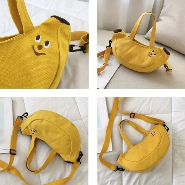 Bolsa com Formato de Banana Fofa