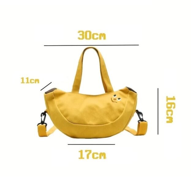 Bolsa com Formato de Banana Fofa