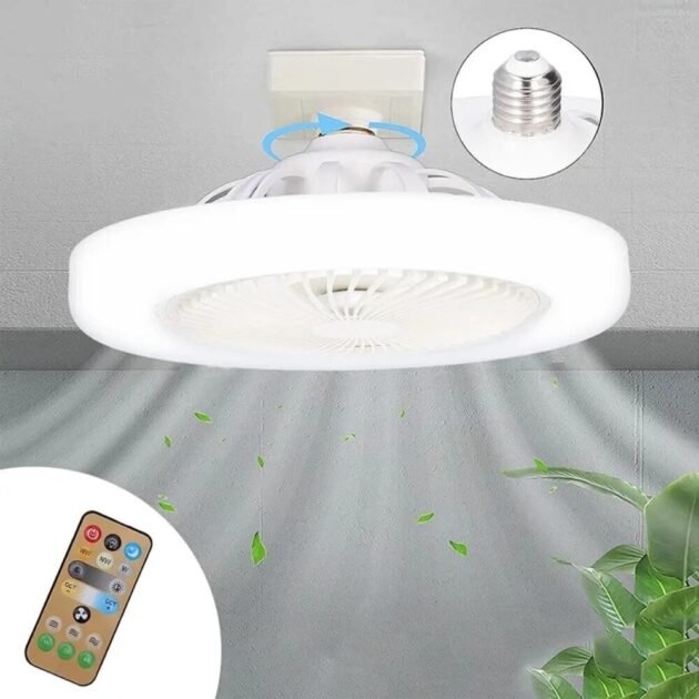 Lâmpada Led com Ventilador de Teto