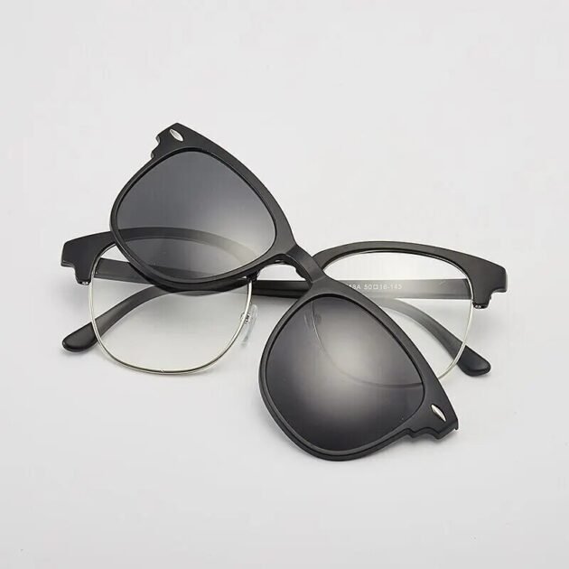 Óculos de Sol com 6 Lentes Clip On