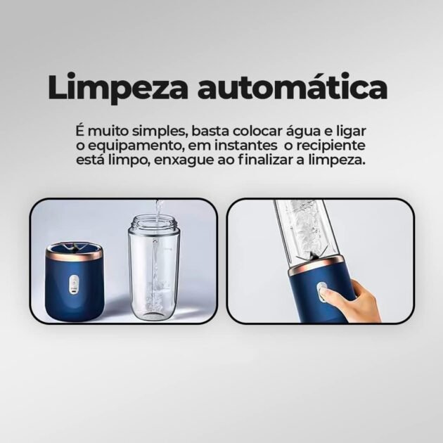 Juicer Mixer Pro Recarregável e Portátil