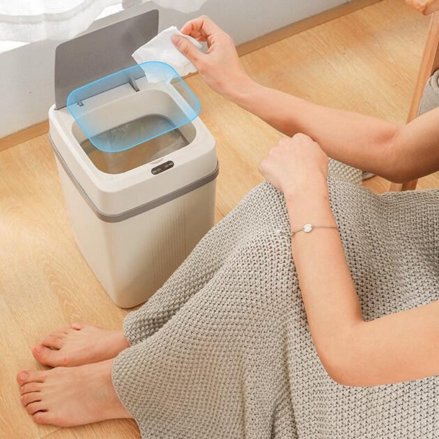 Lixeira Automática com Sensor Inteligente de Abertura Sem Toque