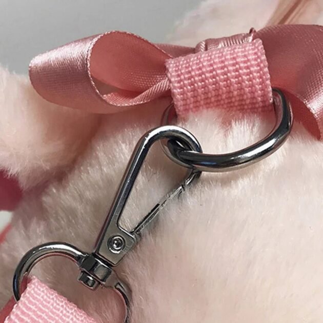 Bolsa de Porquinho com Formato de Porco Fofo e Macio de Pelúcia Rosa Estilosa Transversal de Ombro - Imagem 8