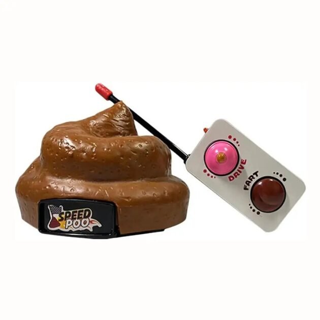 Coco de Controle Remoto Que Anda Solta Pum Carro Divertido Speed Poo - Imagem 3