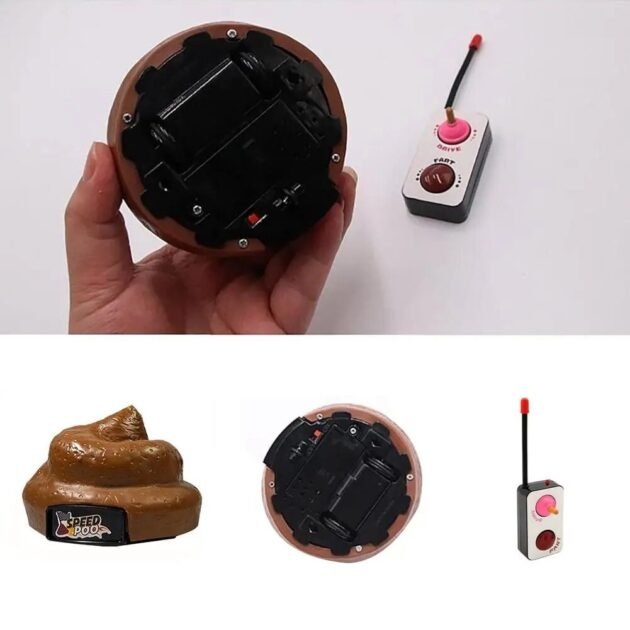 Coco de Controle Remoto Que Anda Solta Pum Carro Divertido Speed Poo - Imagem 6
