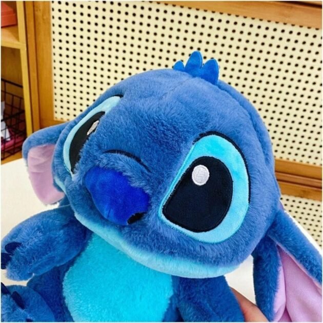 Mochila Stitch de Pelúcia Azul Fofo