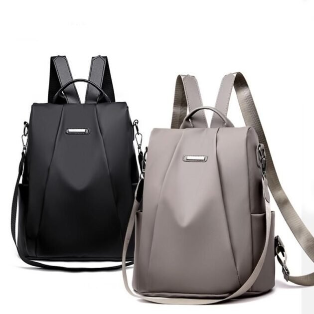Mochila Bolsa Feminina Anti-Roubo Transversal Estilosa de Alta Capacidade para Viagem e Dia a Dia com Zíper Oculto